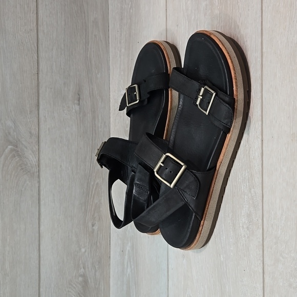 Merrell Women Juno Mid Zip Black Platform Sandals shoes sz 9 - Picture 2 of 12